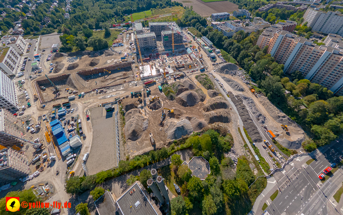 02.09.2023 - eine neue Baugrube auf dem Alexisquartier in Neuperlach